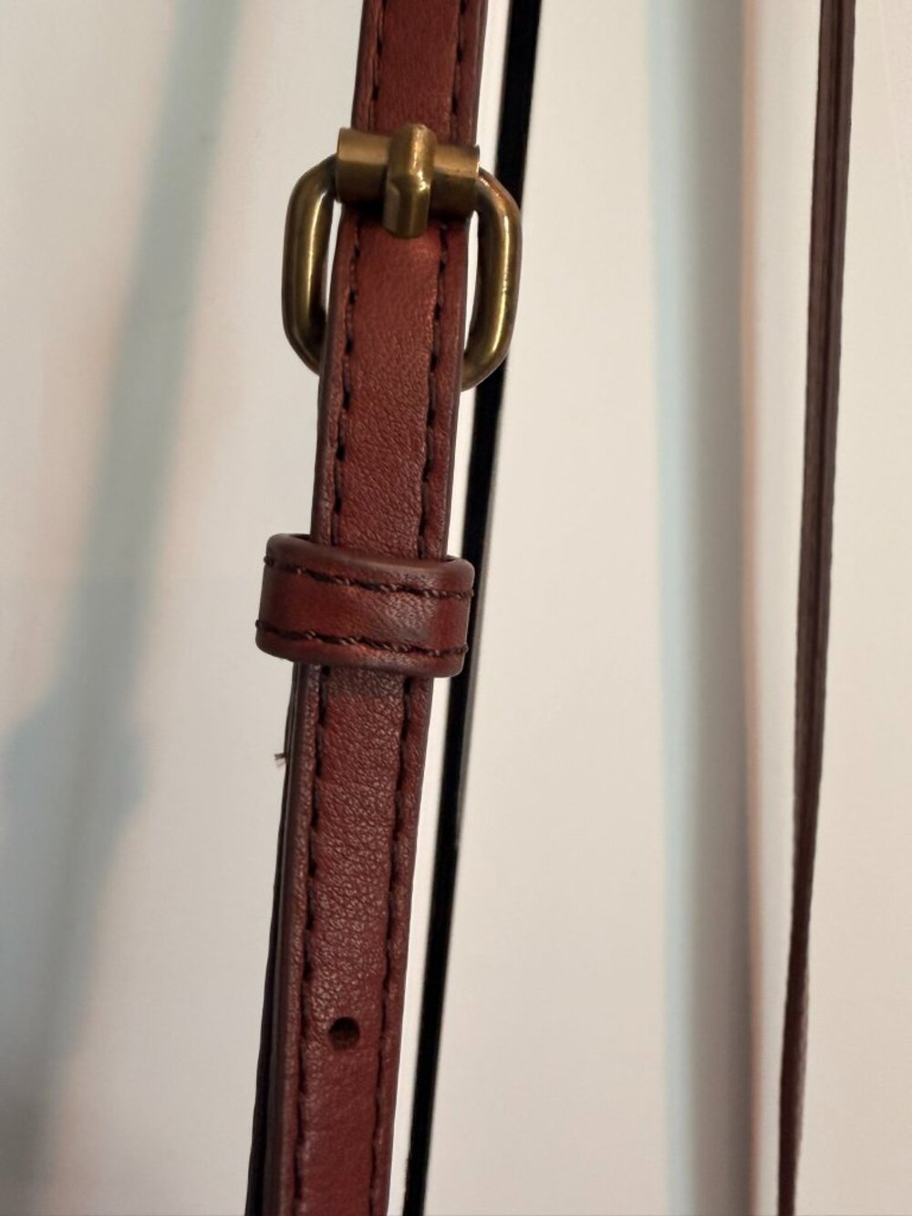 American Leather Co. Genuine Leather Crossbody Bag | Adjustable Strap - Picture 10 of 11